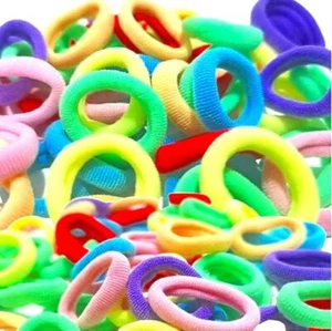 100 Pcs Baby Hair Ties Seamless Toddler Hair Ties for Girls and Kids Multicol... - Picture 1 of 9