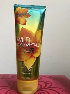 Bath & Body Works WILD HONEYSUCKLE 8 oz Body Cream RARE Retired - Picture 1 of 2