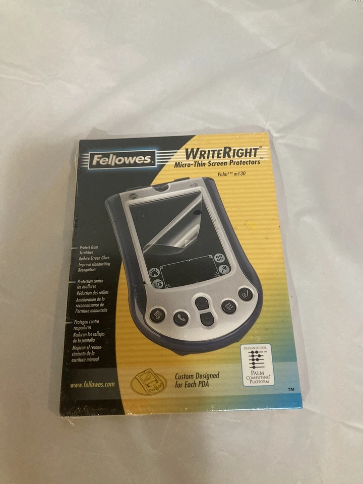 98168 Fellowes WriteRight Micro-Thin Screen Protectors for Palm M130 - Image 1 of 2