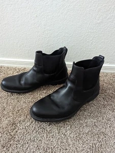 TIMBERLAND Earthkeepers Stormbuck Mens Black Round Toe Block Heel Chelsea 12 - Picture 1 of 11