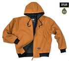 TGJ350 Men’s Quilt Lined Insulated Water Repellent Duck Hooded Work Jacket