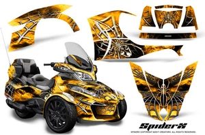 CAN-AM BRP SPYDER RT 2014-2019 CREATORX GRAPHICS KIT DECALS SPIDERX YELLOW - Picture 1 of 1