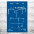 Table Tennis Poster Patent Print Man Cave Decor Ping Pong Gifts Game Room Decor