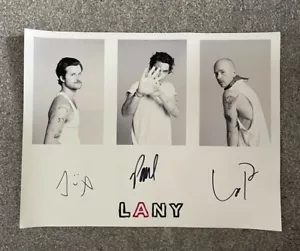 LANY - "Moma's Boys" American Pop Rock Band Autographed/Signed Promo Poster - Picture 1 of 3