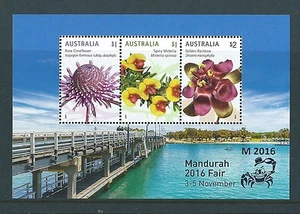 AUSTRALIA 2016 MANDURAH STAMP SHOW MINIATURE SHEET UNMOUNTED MINT, MNH - Picture 1 of 1