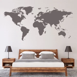 World Map Educational Wall Sticker WS-16254 - Picture 1 of 10