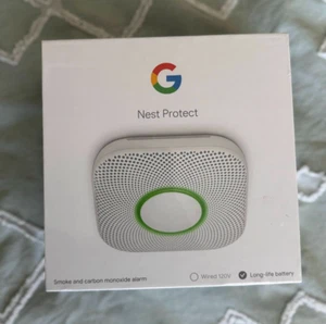 Google Nest Protect Smoke and Carbon Monoxide Alarm Detector 2nd Gen - S3000BWES - Picture 1 of 4