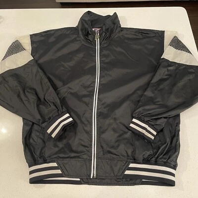 Chaqueta cortavientos PRO PLAYER Blank No Team años 90 talla L negra gris Foto 1 de 4