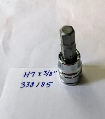 Kobalt H 7mm x 3/8" Dr Hex Bit Socket 338185  Free Shipping - Image 1 of 2
