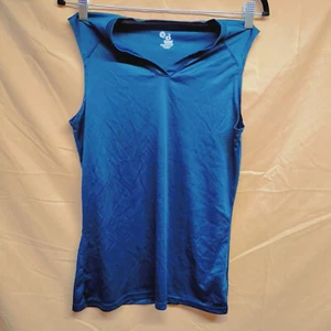 Badger Sport Ladies Size M MediumBlue Stretch Sleeveless Tank Top Shirt - Picture 1 of 16