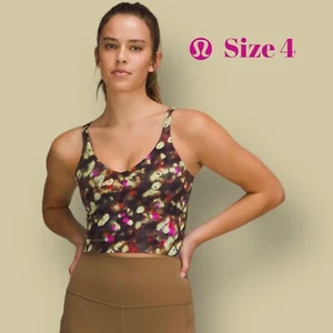 Lululemon Align Cropped Tank Women's Size 4 Color Soft Focus Splatter Multicolor - Picture 1 of 10