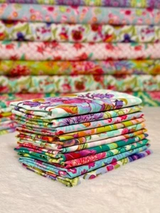 Tula Pink Untamed All the Florals 10 piece Fabric Bundles - Picture 1 of 3