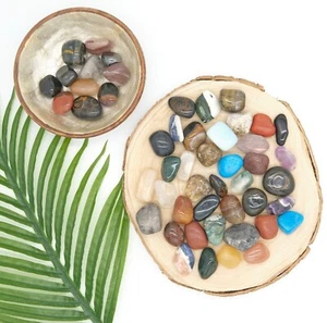 Large Mixed Healing Crystals Assorted Tumbled Polished Stones Gemstones 30-40mm - Picture 1 of 11