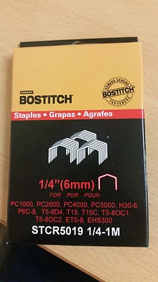 1.000 Stanley Bostitch STCR5019 grapas de 6mm. Bostitch Alicate Grapas