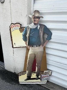6' JOHN WAYNE PAPPAUSSCHNITT COORS WERBUNG WAYNE CANCER INSTITUTE - Bild 1 von 11