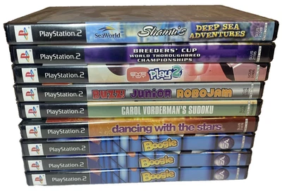 Lot of 9 Sealed PlayStation 2 Games - SeaWorld, Buzz!, Boogie, Sudoku & More - Image 1 of 4