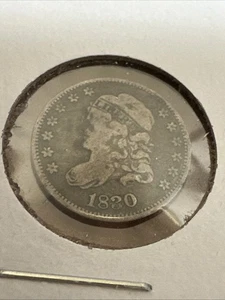 1830 Capped Bust Silver Half Dime - Picture 1 of 5