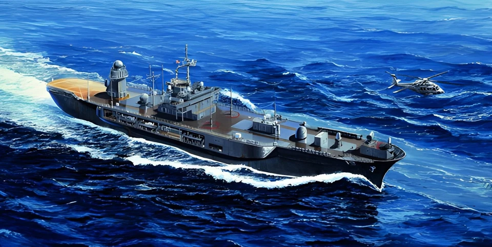 Trumpeter 05717 USS BLUE RIDGE LCC-19 2004 1:700 Kit di modellismo - Immagine 1 di 4