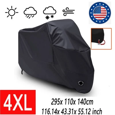4XL Motorcycle Cover Dust Protector For Kawasaki Vulcan VN 2000 1700 1600 1500 Foto 1 de 4