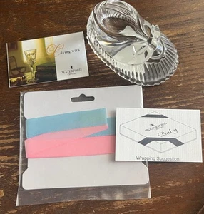 Waterford Crystal Babyschuh / Bootie, Junge oder Mädchen, Vintage - Bild 1 von 9