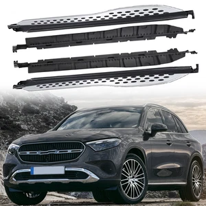 Running Boards Side Steps Nerf Pedals Bar Fit Mercedes Benz GLC 2023-2025 2026 - Picture 1 of 9