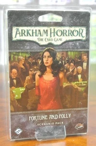 ARKHAM HORROR The Card Game FORTUNE AND FOLLY Scenario Pack LCG - Picture 1 of 1
