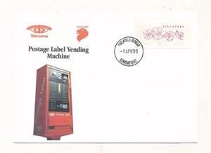 D434032 Singapore FDC Postage Label Vending Machine 1995 - Picture 1 of 1