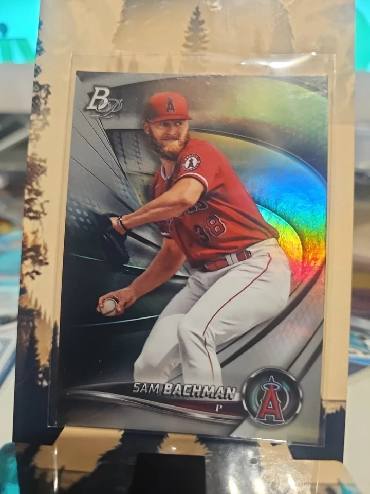 2022 Bowman Platinum Top Prospects Sam Bachman #TOP-8 Los Angeles Angels  - Image 1 of 1