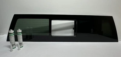 Fits 2019-2025 Chevy Silverado 1500 Back Glass Manual Sliding Window / Heated - Image 1 of 4
