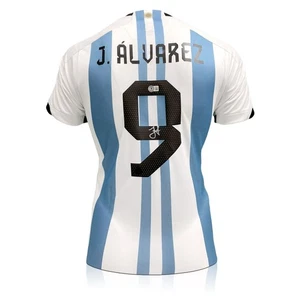 Julian Alvarez Signed Argentina 2022-23 Football Jersey - Picture 1 of 2
