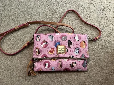 Cartera Bandolera Disney Dooney And & Bourke Rosa Perros Plegable Retirada Foto 1 de 4