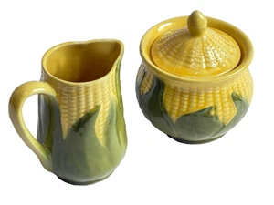 Vintage Shawnee Pottery Corn King Sugar & Creamer Set - Picture 1 of 6