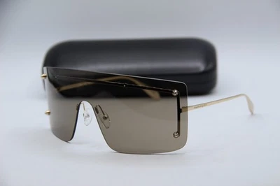 NUEVAS GAFAS DE SOL ALEXANDER MCQUEEN AM0412S 002 DORADAS AUTÉNTICAS 99-1 Foto 1 de 4