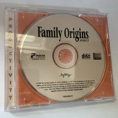 Softkey Family Origins Ver. 6.0 Guide To Creating A Family Tree ~ Windows 3.1/95 - Image 1 of 4