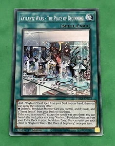 Yu-Gi-Oh! Vaylantz Wars The Place of Beginning TAMA-EN011 Collectors Rare 1st Ed - Picture 1 of 2