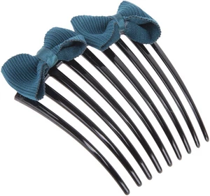 Peine de pelo vintage ALEEN Ribbon BOW Hair Comb Rockabilly - Imagen 1 de 2