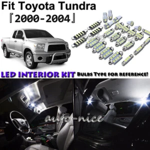 Kit de equipamiento de 14 luces interiores LED blancas para Toyota Tundra 2000-2002 2003 2004 - Imagen 1 de 11