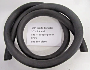 10 ft Pipe Insulation, Insultube, Armaflex, Armacell 5/8" I.D. x 1/2" Wall Solid - Picture 1 of 8