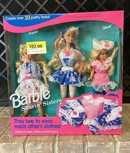 Barbie Skipper & Stacie Sharin Sisters Dolls 10143 Mix N Match Outfits 1992 NRFB - Picture 1 of 8