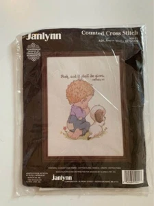 Janlynn 59-21 Ask, And It Shall Be Given Matthew 7:7-8 Cross Stitch Kit NEW - Picture 1 of 7