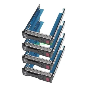 4 Stück HP HDD Caddy Rahmen 3.5 Zoll SAS / SATA G8 G9 DL360 DL380 651314-001 - Afbeelding 1 van 10