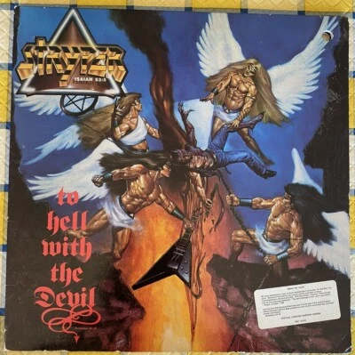 STRYPER To Hell With The Devil  1986 ENIGMA  BANNED COVER  VINYL LP   VG - Image 1 of 4