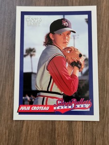 Julie Croteau 1st Woman To Play Men’s NCAA Baseball 1994 Co Silver Bullets