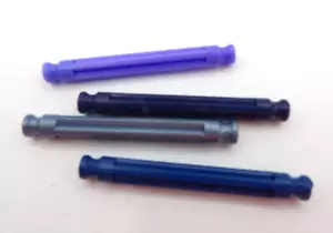 K'nex Teile Stäbe blau, lila oder grau 12er Sets 2 1/8 Zoll lang - Bild 1 von 1