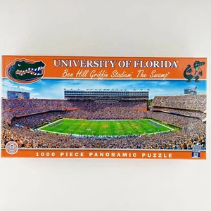 FLORIDA GATORS Stadium Panoramic Jigsaw Puzzle 1000 Pc Ben Hill Griffin Swamp - Picture 1 of 6