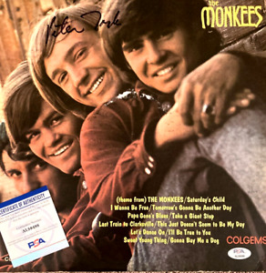 PETER TORK of THE MONKEES Signed DEBUT Vinyl Record Album PSA DNA COA