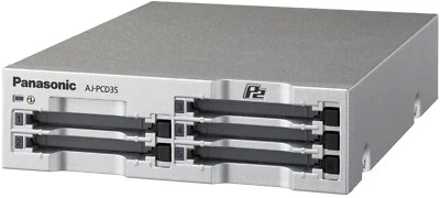 NEW Panasonic AJ-PCD35EJ 5-Slot P2 Card Reader + PSU, Cable & Computer Interface - Image 1 of 4