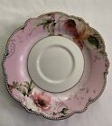 Eileen’s Reserve by New Anchor Pink and White with Flowers Saucer ONLY