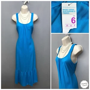 NEW Primark Blue Sleeveless Smock Dress UK 6 EUR 34 US 2 - Picture 1 of 12