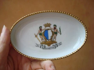 Arms of Lucerne Buchecker Trinket Dish ~ Swiss Hotel Wilden ~ Porcelain ~ VGC - Picture 1 of 3
